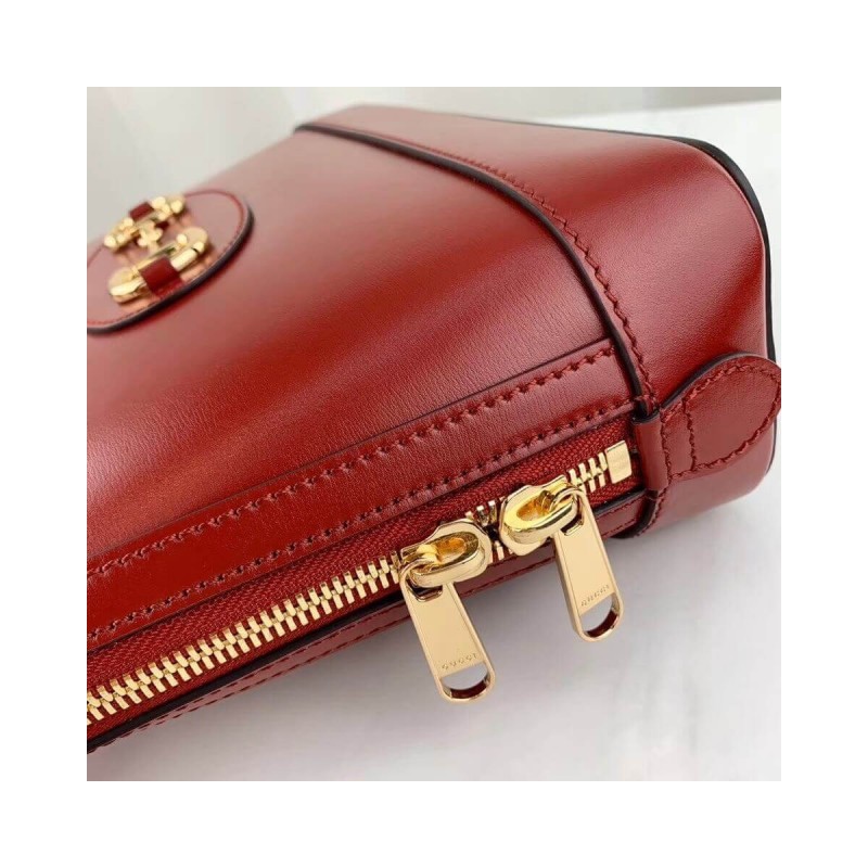 Gucci 1955 Horsebit Leather Small Top Handle Bag 621220