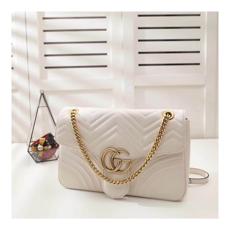 Gucci GG Marmont Medium Matelassé Shoulder Bag 443496