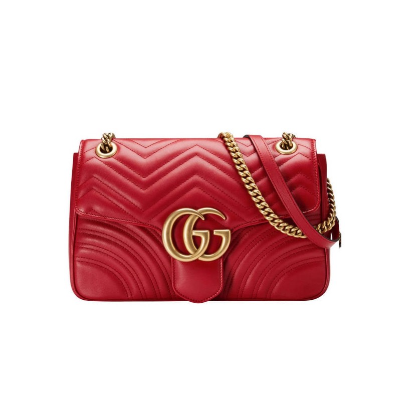 Gucci GG Marmont Medium Matelassé Shoulder Bag 443496