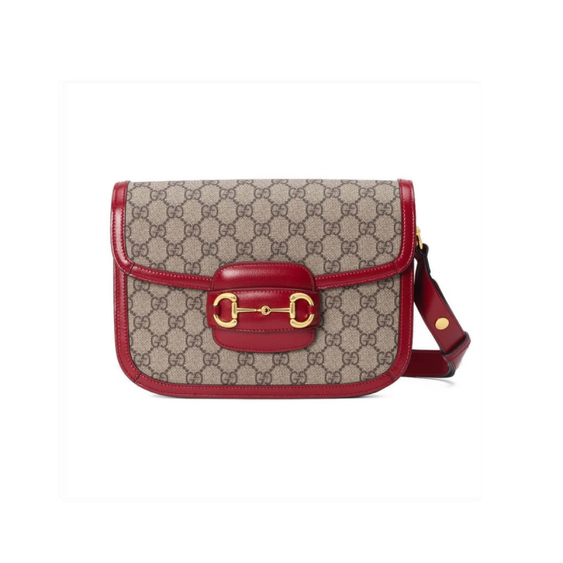 Gucci 1955 Horsebit GG Supreme Shoulder Bag 602204