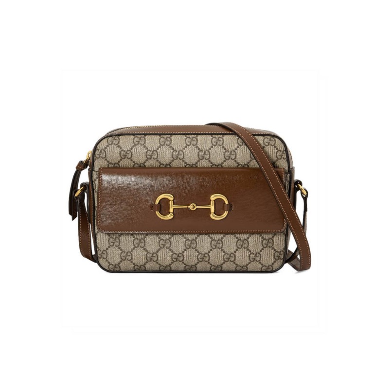 Gucci Horsebit 1955 Small Shoulder Bag in Canvs 645454