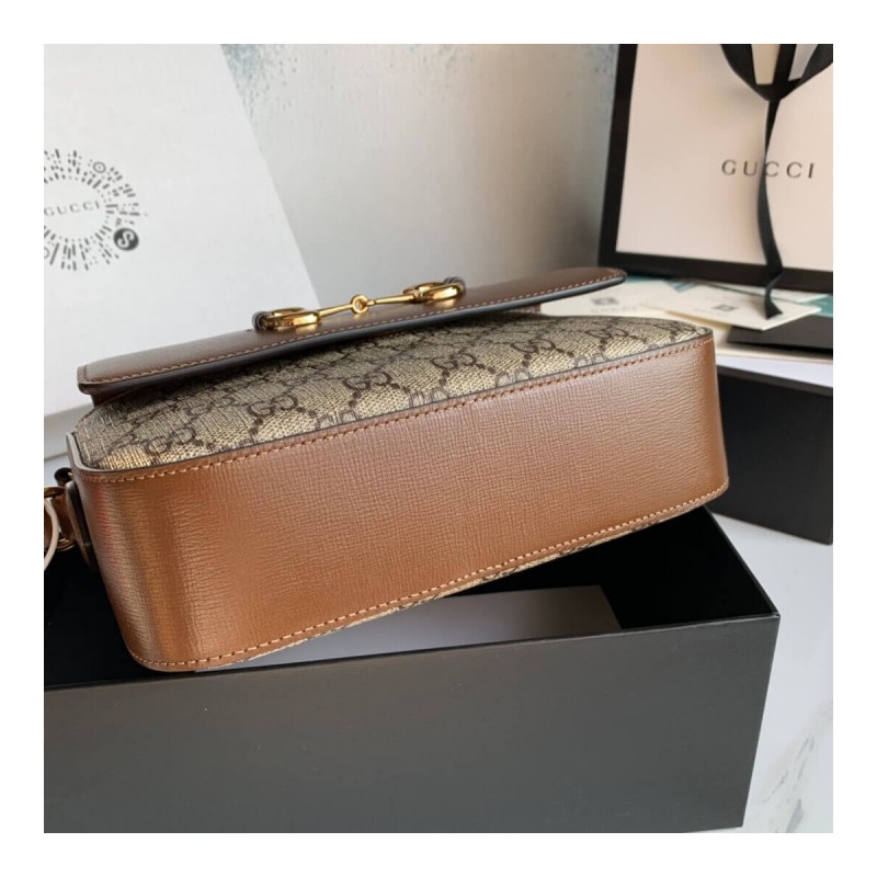 Gucci Horsebit 1955 Small Shoulder Bag in Canvs 645454