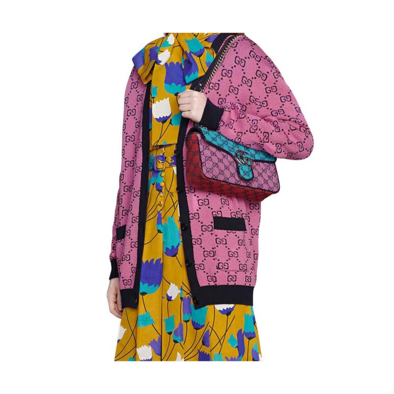Gucci GG Marmont Multicolour Small Shoulder Bag 443497