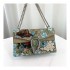 Gucci Embroidered Bee And Flower Shoulder Bag 400249 Khaki