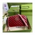 Gucci GG Marmont Small Shoulder Bag 447632 Red and Emerald Leather