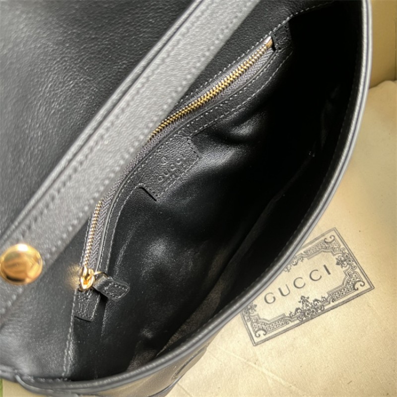 Gucci Blondie shoulder bag in Black leather 699268 UXX0G 1000