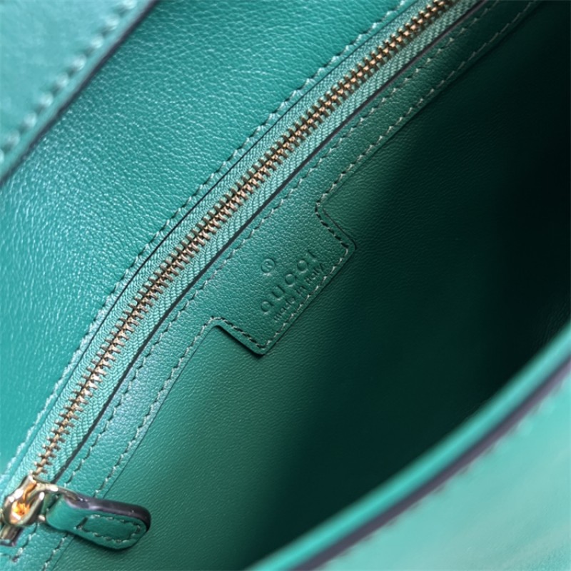 Gucci Blondie shoulder bag in emerald green leather ‎699268 UXX0G 3120