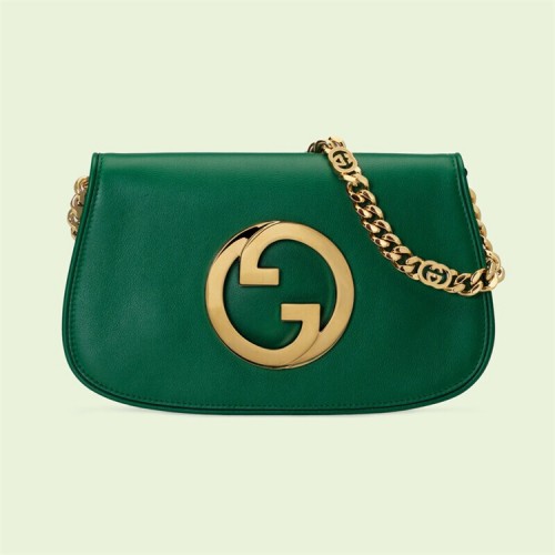 Gucci Blondie shoulder bag in emerald green leather ‎699268 UXX0G 3120