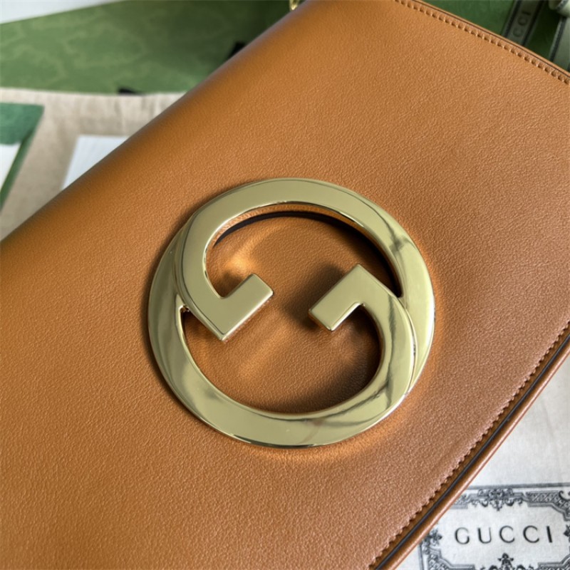 Gucci Blondie shoulder bag in light brown leather ‎‎699268 UXX0G 8351