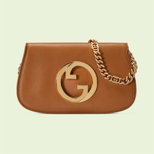 Gucci Blondie shoulder bag in light brown leather ‎‎699268 UXX0G 8351