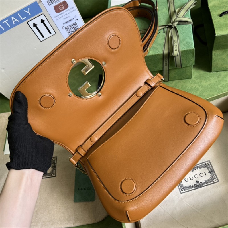 Gucci Blondie shoulder bag in light brown leather ‎‎699268 UXX0G 8351