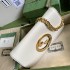 Gucci Blondie shoulder bag in white leather 699268 UXX0G 9022