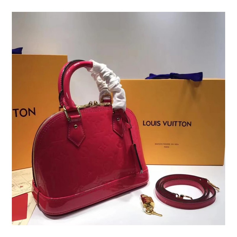 Louis Vuitton Monogram Vernis Alma BB M50415