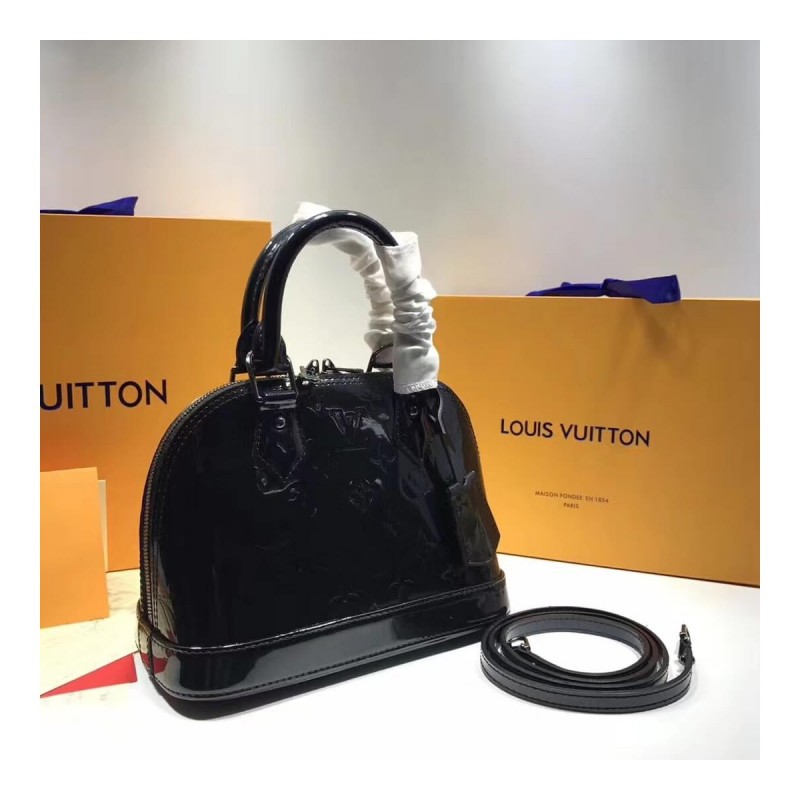 Louis Vuitton Monogram Vernis Alma BB M50415