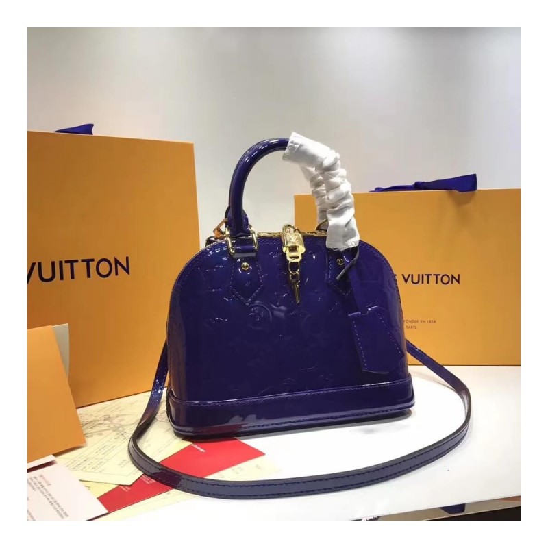 Louis Vuitton Monogram Vernis Alma BB M50415
