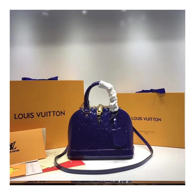 Louis Vuitton Monogram Vernis Alma BB M50415