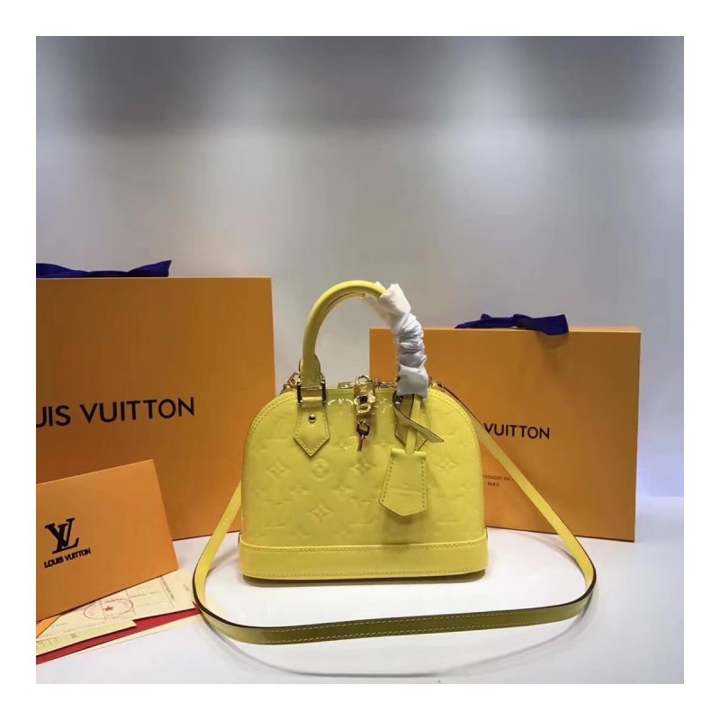 Louis Vuitton Monogram Vernis Alma BB M50415