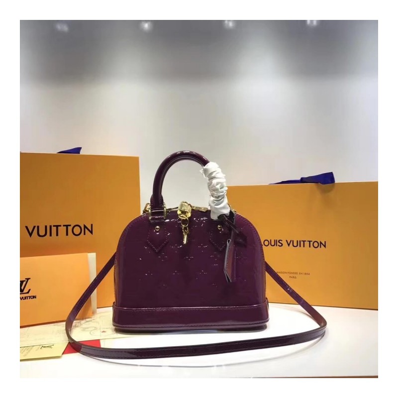 Louis Vuitton Monogram Vernis Alma BB M50415
