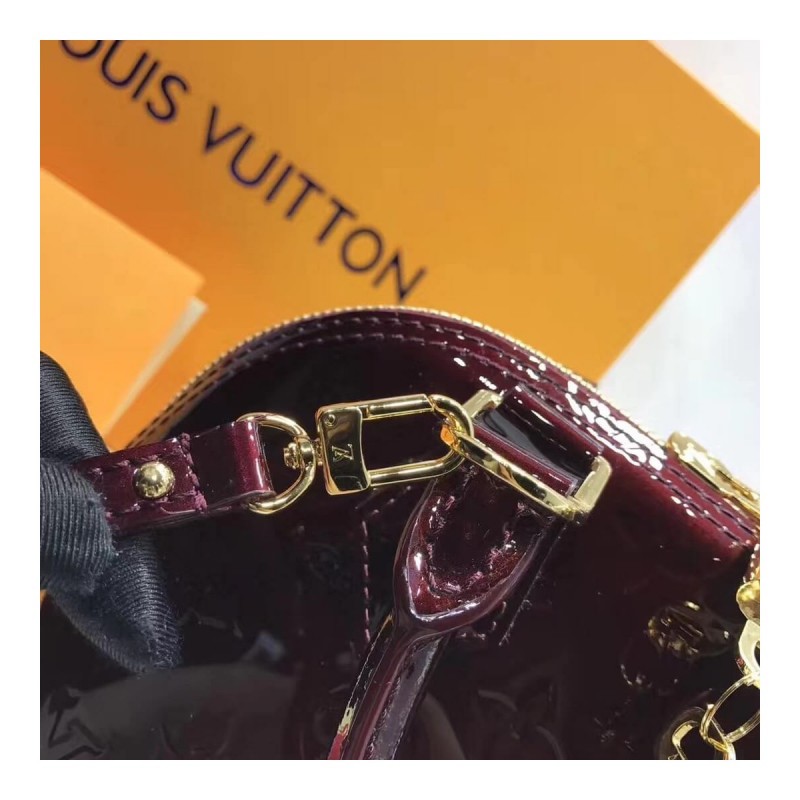 Louis Vuitton Monogram Vernis Alma BB M50415