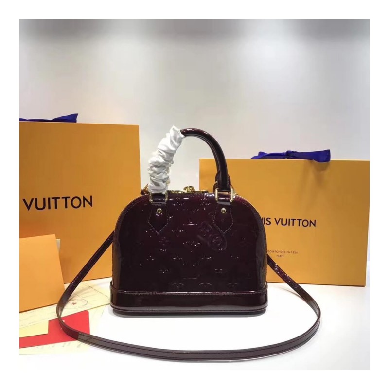 Louis Vuitton Monogram Vernis Alma BB M50415