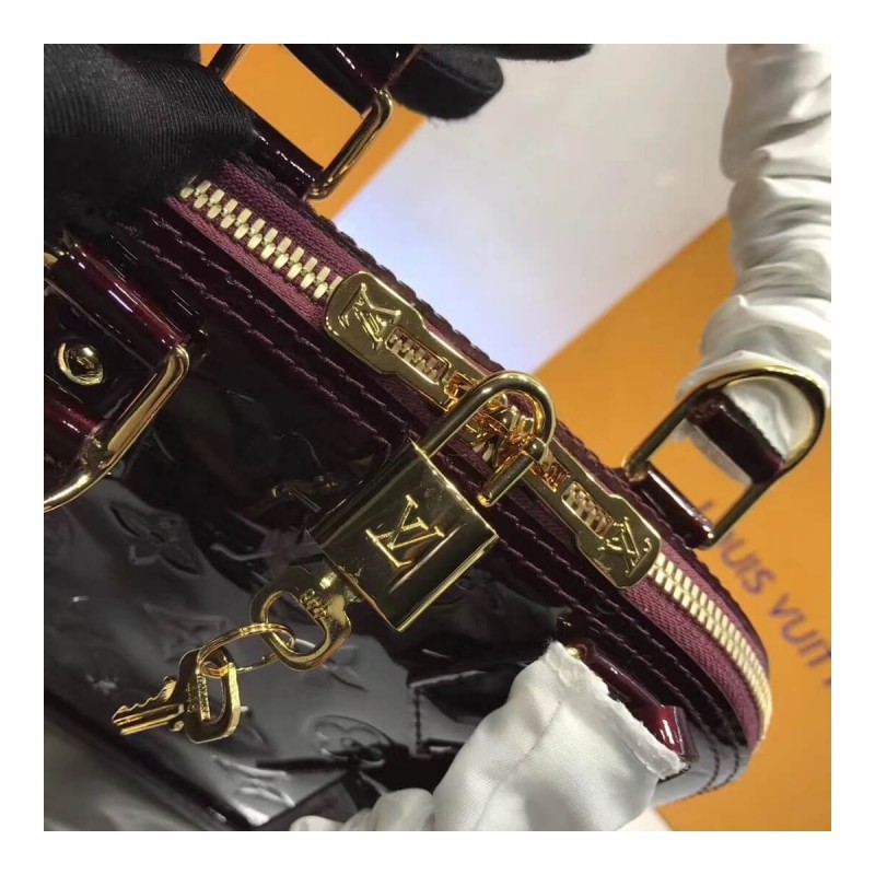 Louis Vuitton Monogram Vernis Alma BB M50415