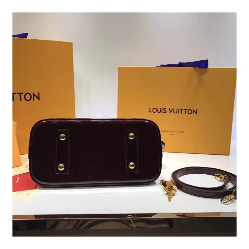 Louis Vuitton Monogram Vernis Alma BB M50415