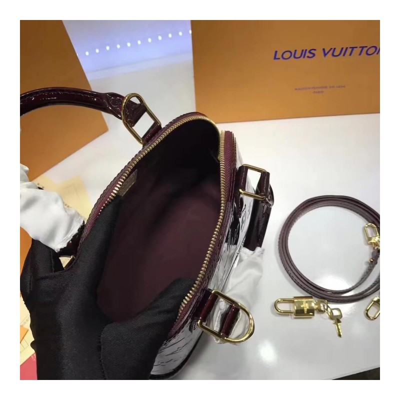 Louis Vuitton Monogram Vernis Alma BB M50415