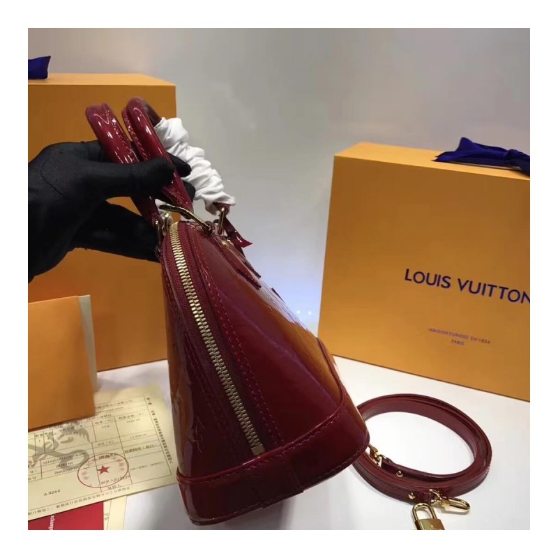 Louis Vuitton Monogram Vernis Alma BB M50415