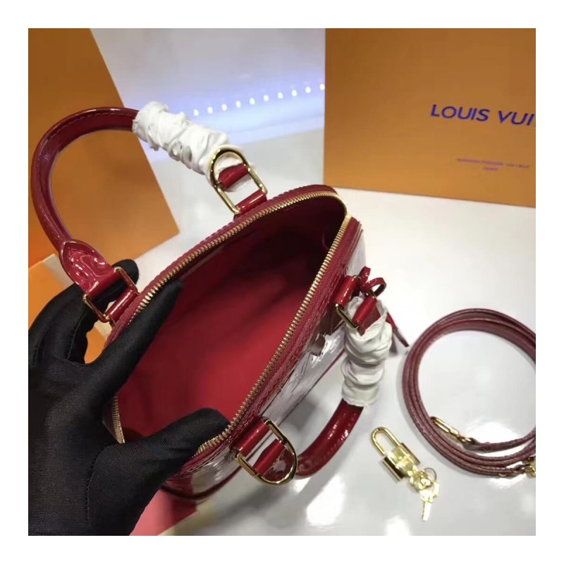 Louis Vuitton Monogram Vernis Alma BB M50415