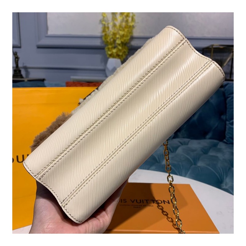 Louis Vuitton Shearling and Epi leather Twist MM M55450
