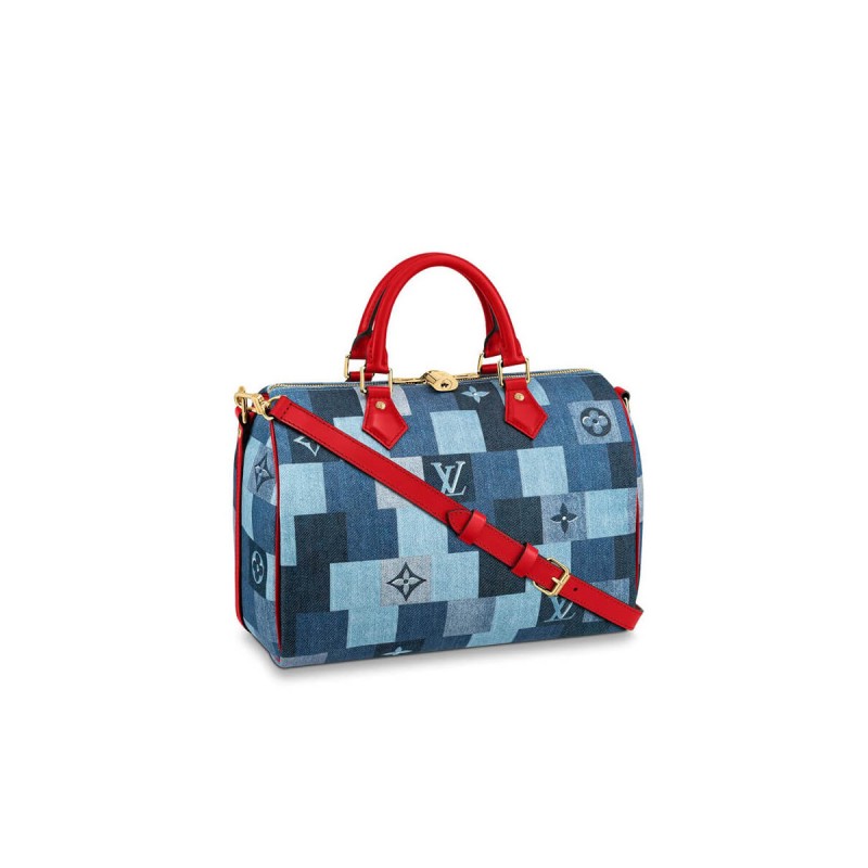 Louis Vuitton Monogram Denim Canvas Speedy Bandoulière 30 M45041