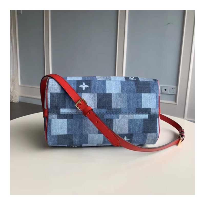 Louis Vuitton Monogram Denim Canvas Speedy Bandoulière 30 M45041