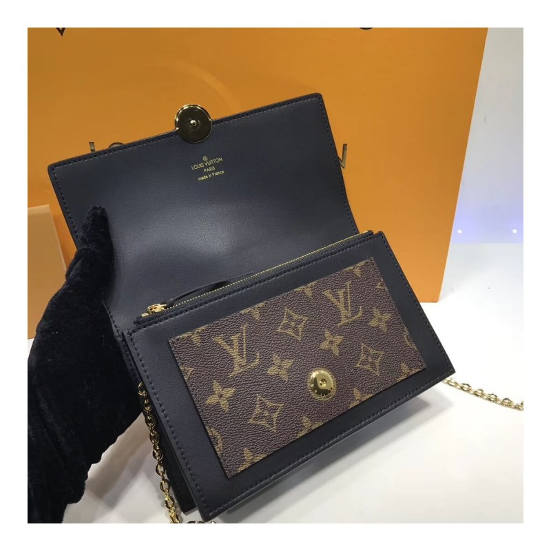 Louis Vuitton Monogram Canvas Flore Chain Wallet M67404 M67405