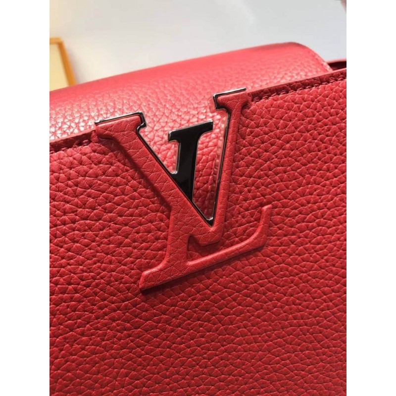 Louis Vuitton Taurillon Leather And Python Capucines MM N91711