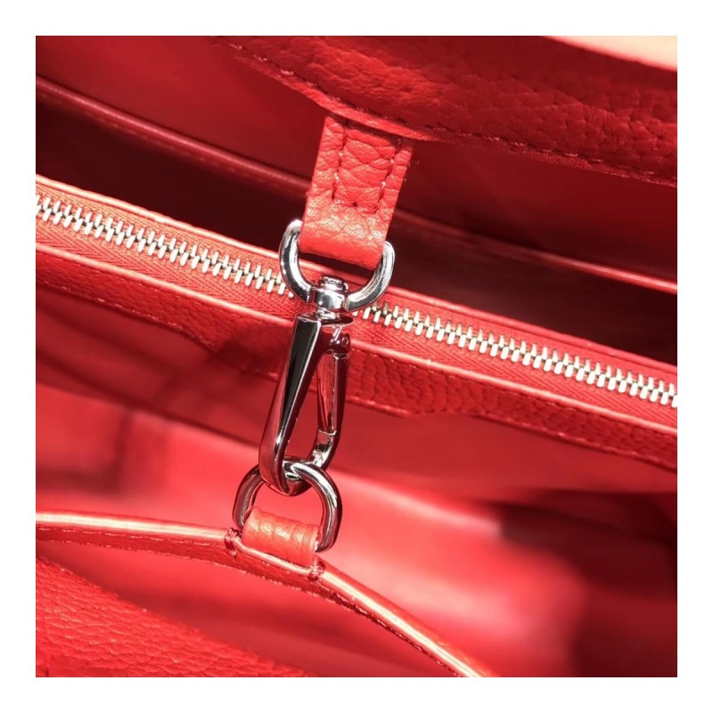 Louis Vuitton Taurillon Leather And Python Capucines MM N91711