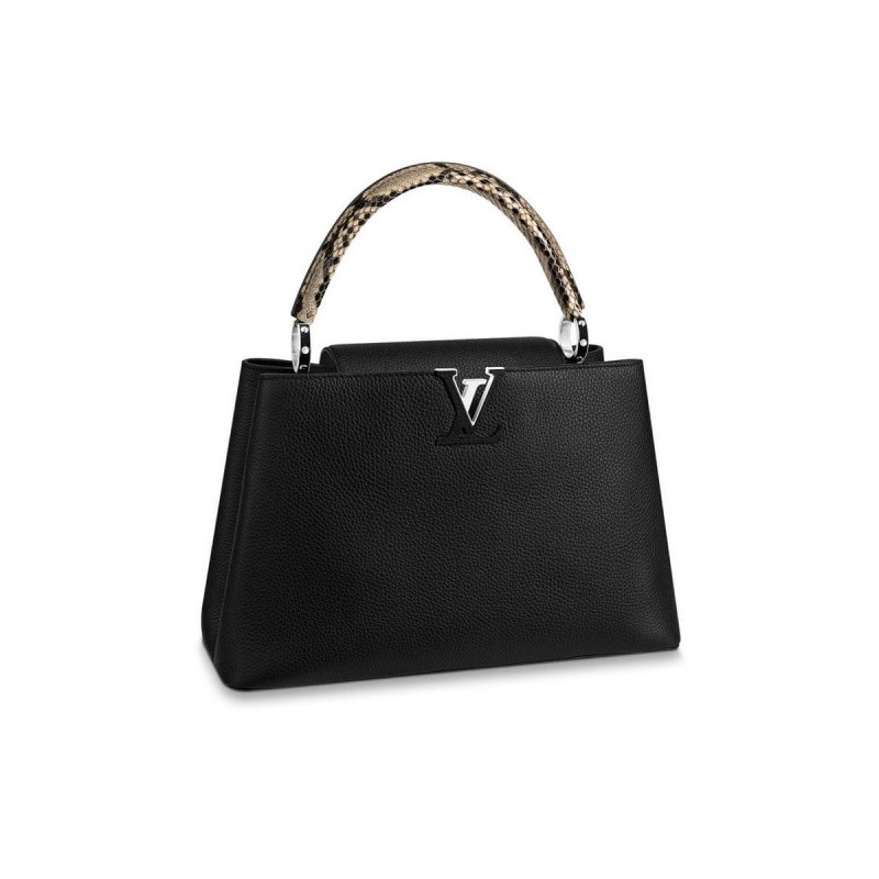 Louis Vuitton Taurillon Leather And Python Capucines MM N91711