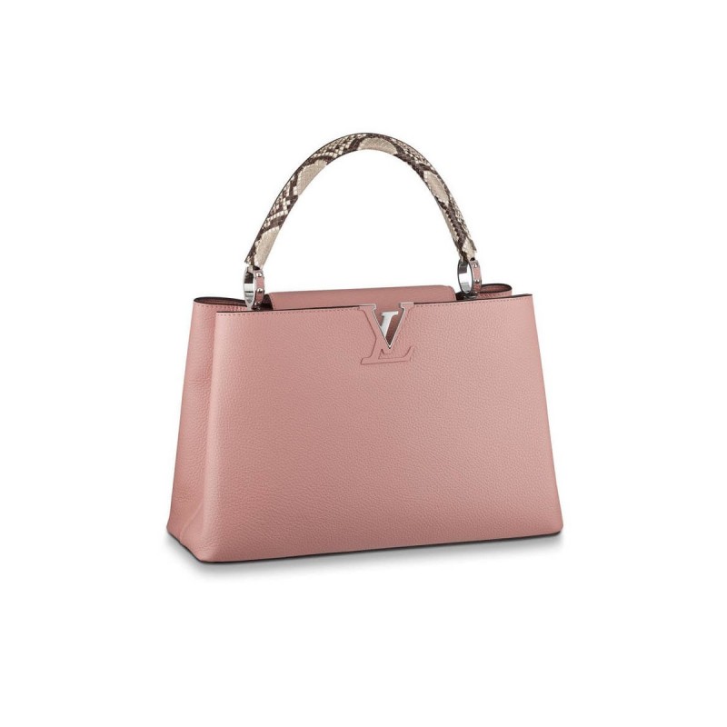 Louis Vuitton Taurillon Leather And Python Capucines MM N91711