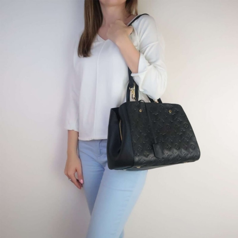 Louis Vuitton Monogram Empreinte Leather Montaigne MM M41048