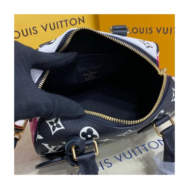 Louis Vuitton Monogram Empreinte Leather Speedy Bandouliere 20 M46118 M46088