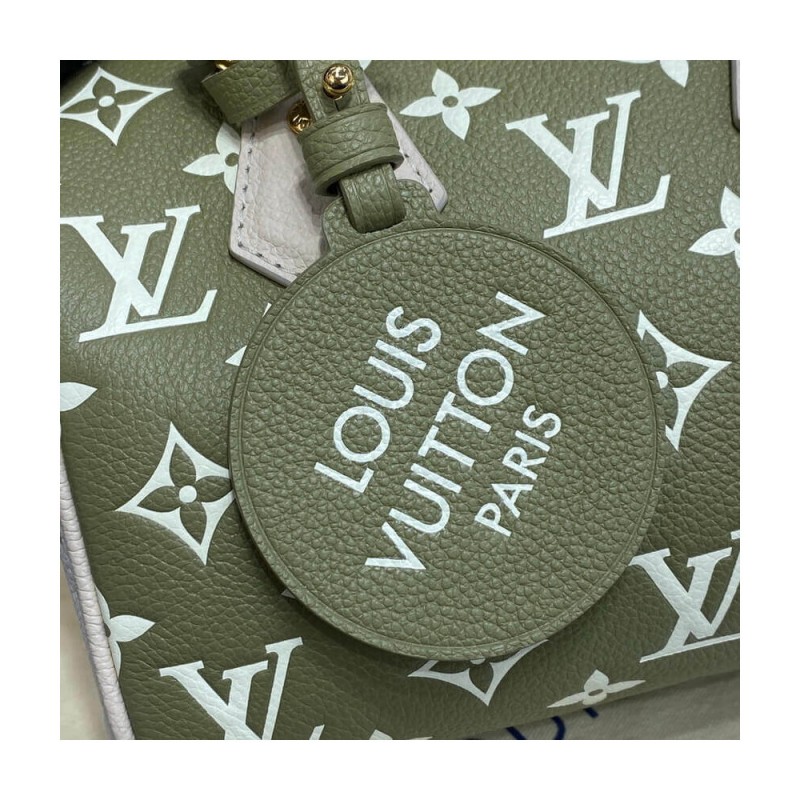 Louis Vuitton Monogram Empreinte Leather Speedy Bandouliere 20 M46118 M46088