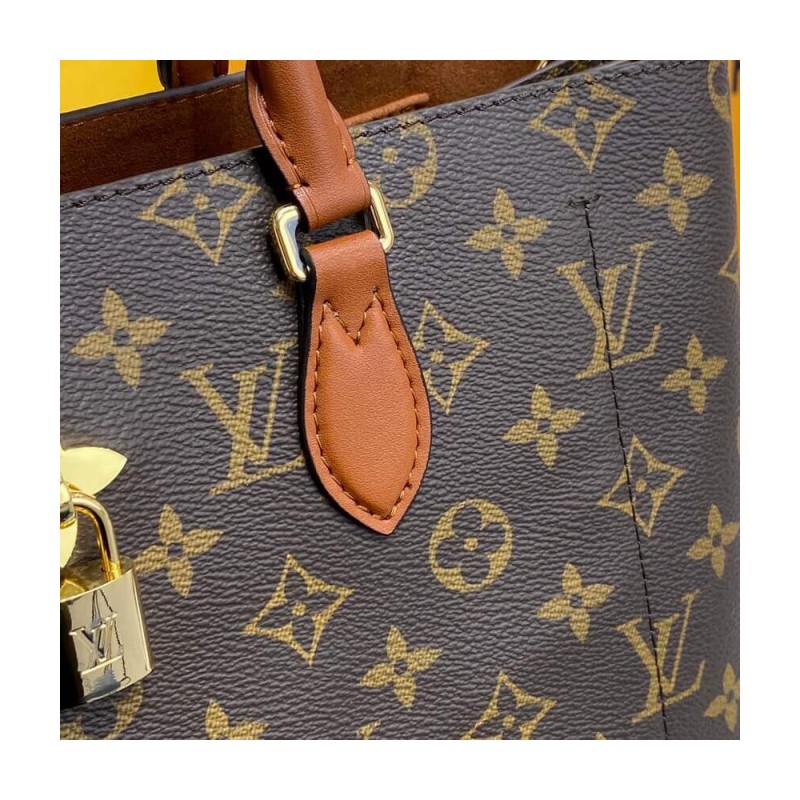 Louis Vuitton Monogram Canvas Flower Tote M43770 Caramel