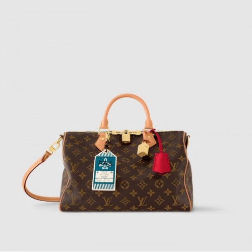 Louis vuitton Monogram Women Handbag  Speedy Soft 30 M11945