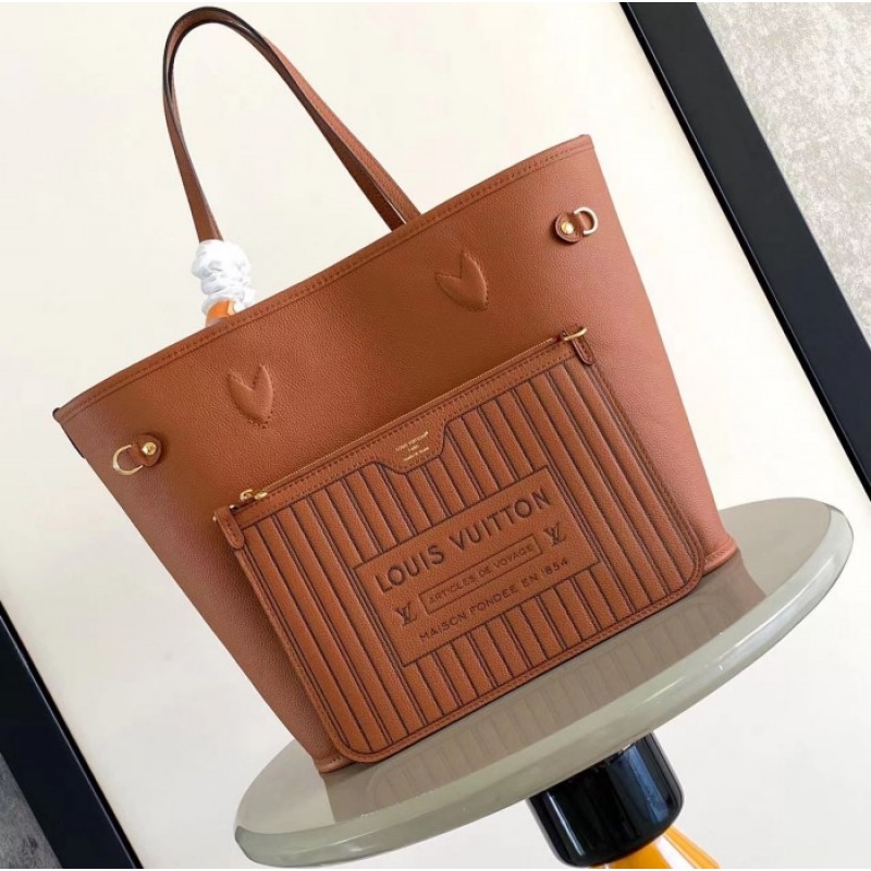 Louis Vuitton Neverfull MM Inside Out Leather Tote M12061