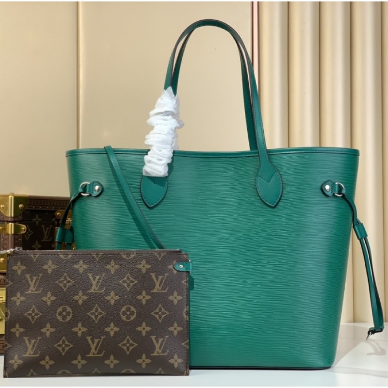 Louis Vuitton Epi Leather Neverfull MM Handbag M12195