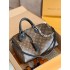 Louis vuitton Dark Monogram Women Handbag Speedy Soft 30 M12243