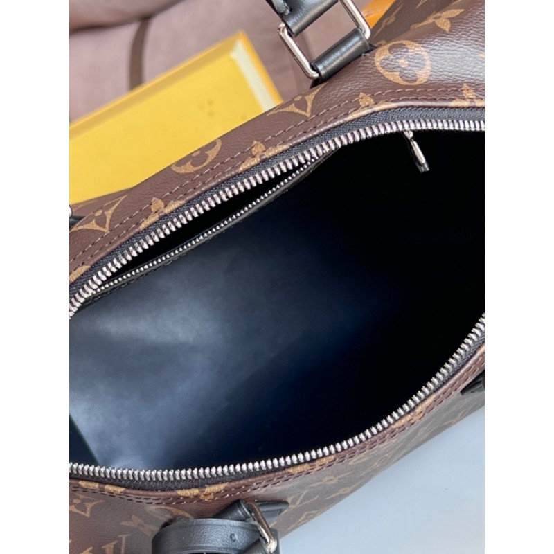 Louis vuitton Dark Monogram Women Handbag Speedy Soft 30 M12243