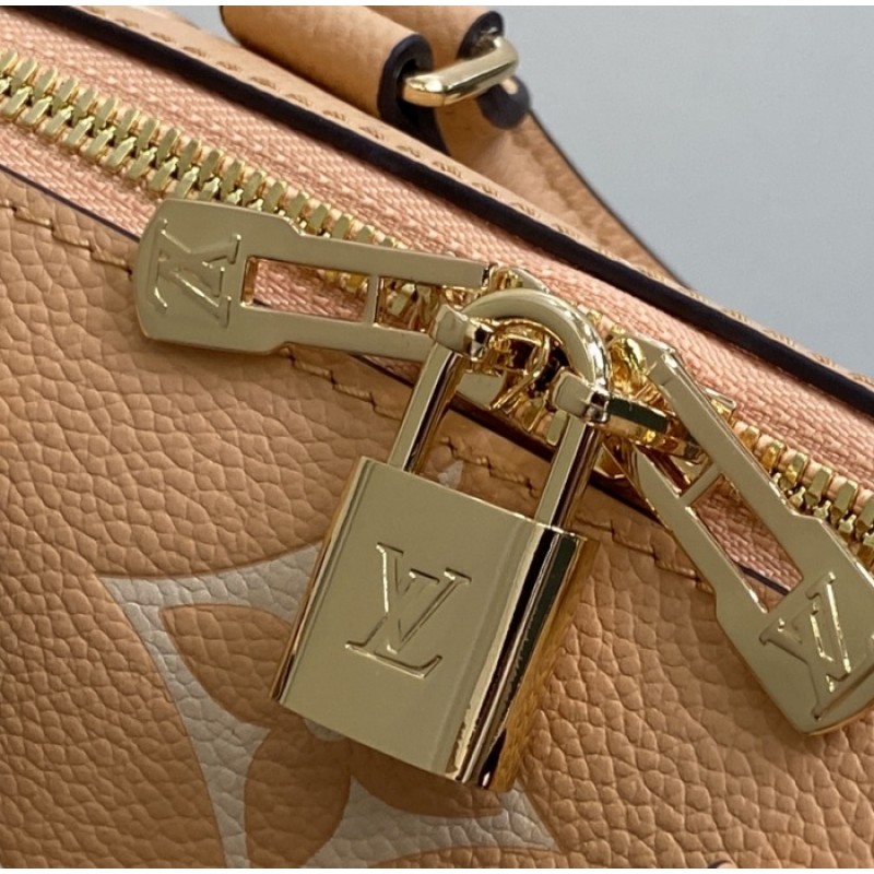 Louis Vuitton Bicolor Monogram Empreinte Leather Handbags Chain Bags and Clutches Speedy Bandoulière 20 M12713