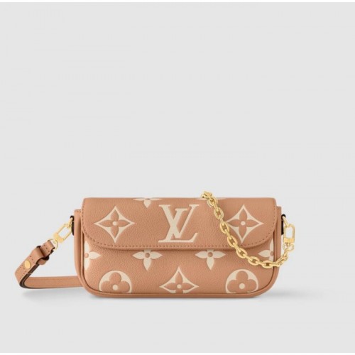 Louis Vuitton Bicolor Monogram Empreinte Leather Wallet On Chain Ivy M12758
