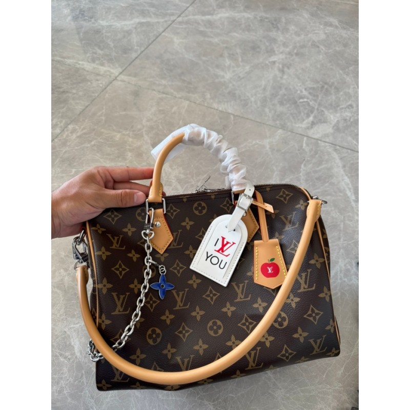 Louis vuitton Monogram Women Handbag 57th Street NYC Speedy Soft 30 M12803