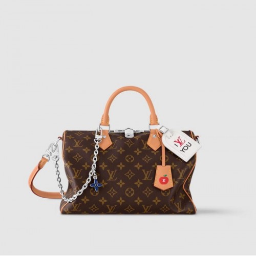 Louis vuitton Monogram Women Handbag 57th Street NYC Speedy Soft 30 M12803